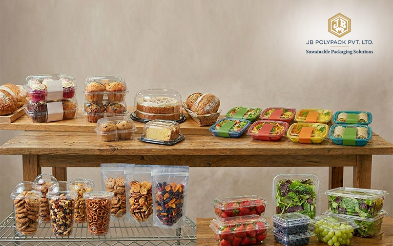 Types of plastic food packaging