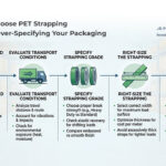 Five-step guide to choosing PET strapping based on load, transport conditions, grade, size and tool compatibility