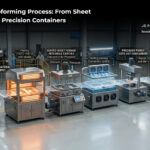 JB Polypack PET thermoforming process from plastic sheet rolls to finished clear containers